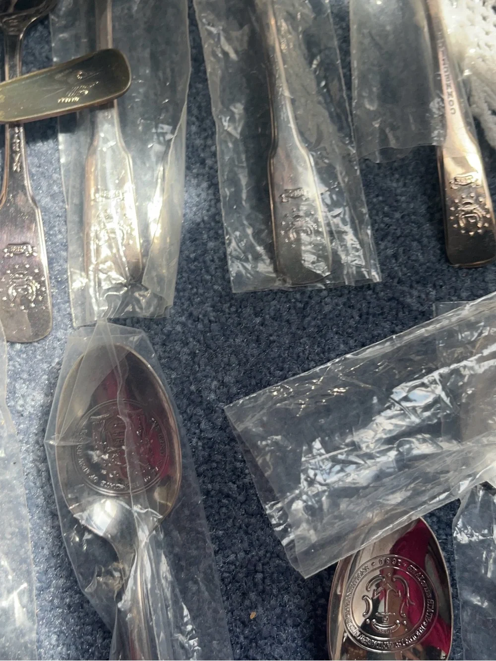 Original Thirteen Colonies Spoon Box - Internat Silver -Bicentennial Collectible